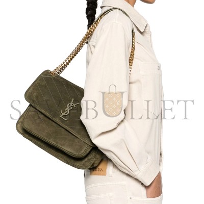 YSL NIKI MEDIUM IN SUEDE 6331581U8273206 (28*20*8.5cm)