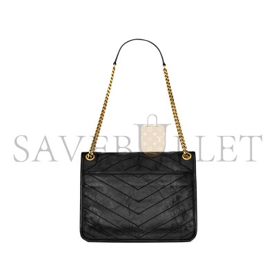 YSL NIKI MEDIUM IN VINTAGE LEATHER 6331580EN071000 (28*20*8.5cm)