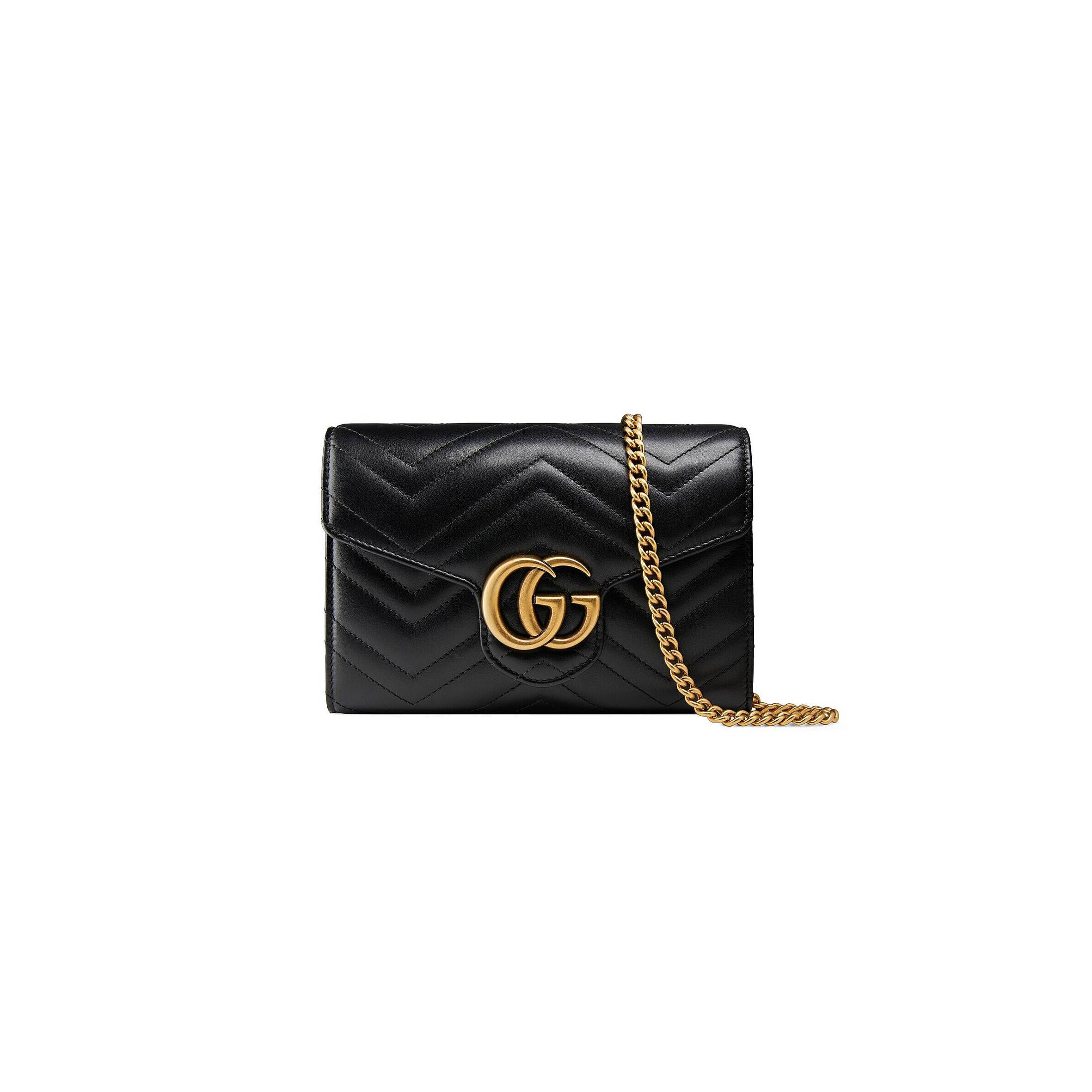 GUCCI GG MARMONT MATELASSÉ MINI BAG  474575 (20*13*6cm)