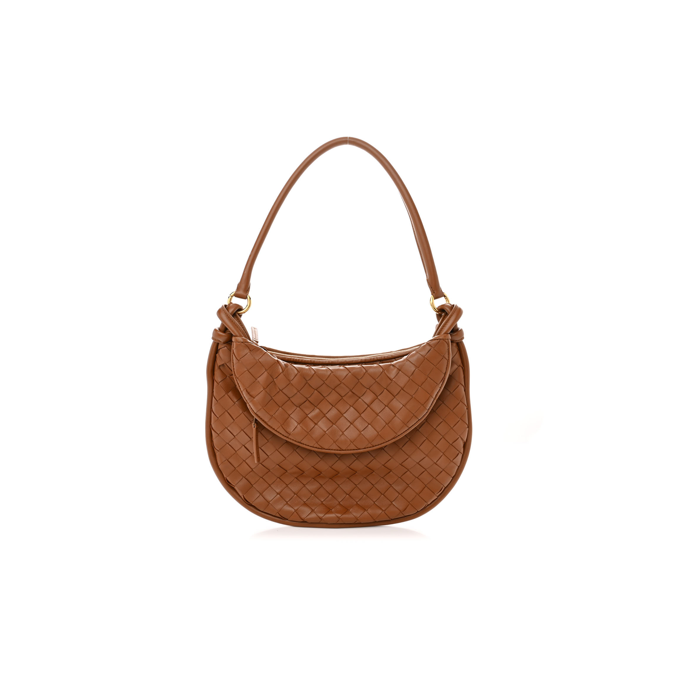 BOTTEGA VENETA NAPPA INTRECCIATO MEDIUM GEMELLI COGNAC (34*28*3cm)