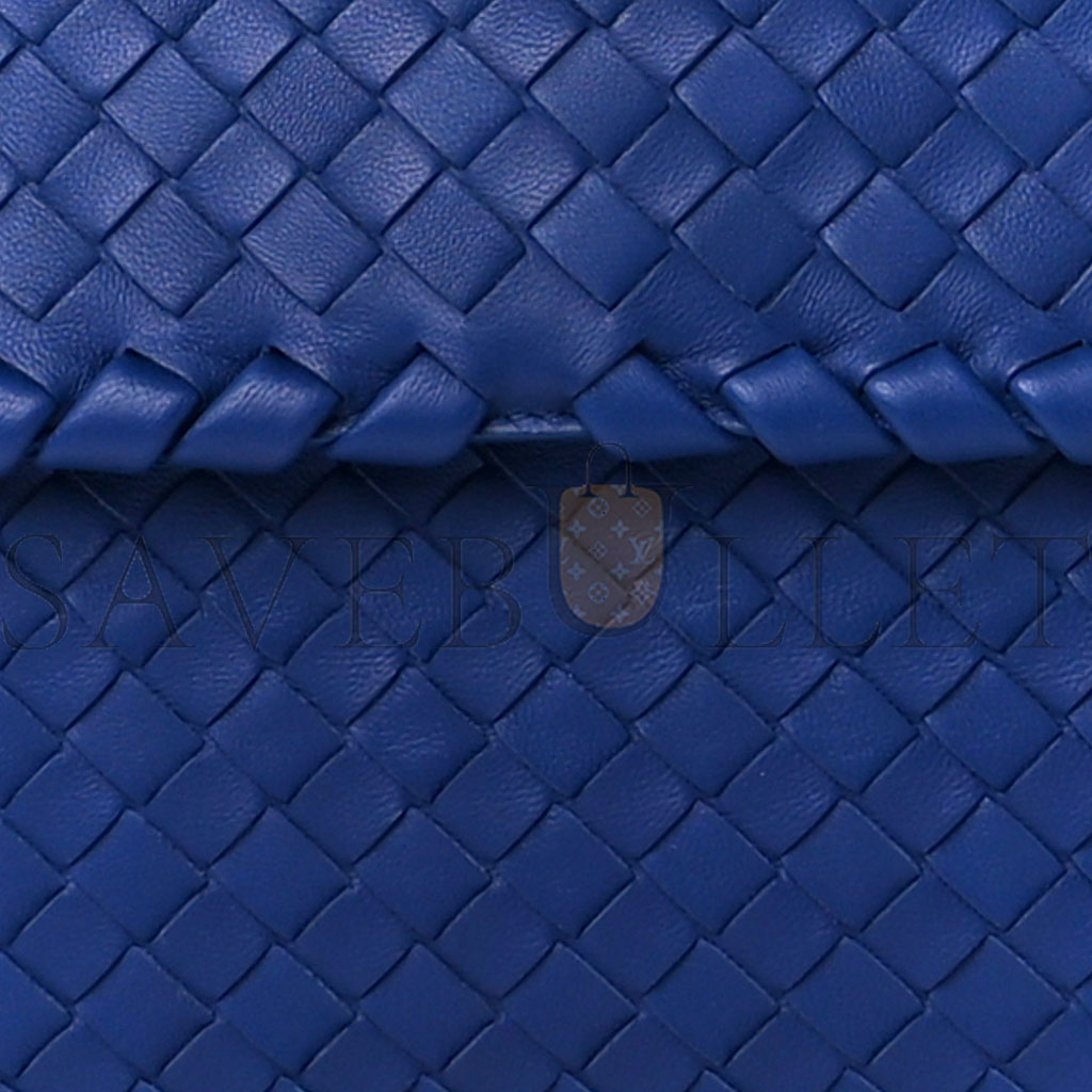 BOTTEGA VENETA NAPPA INTRECCIATO OLIMPIA SHOULDER BAG COBALT (28*20*10cm)