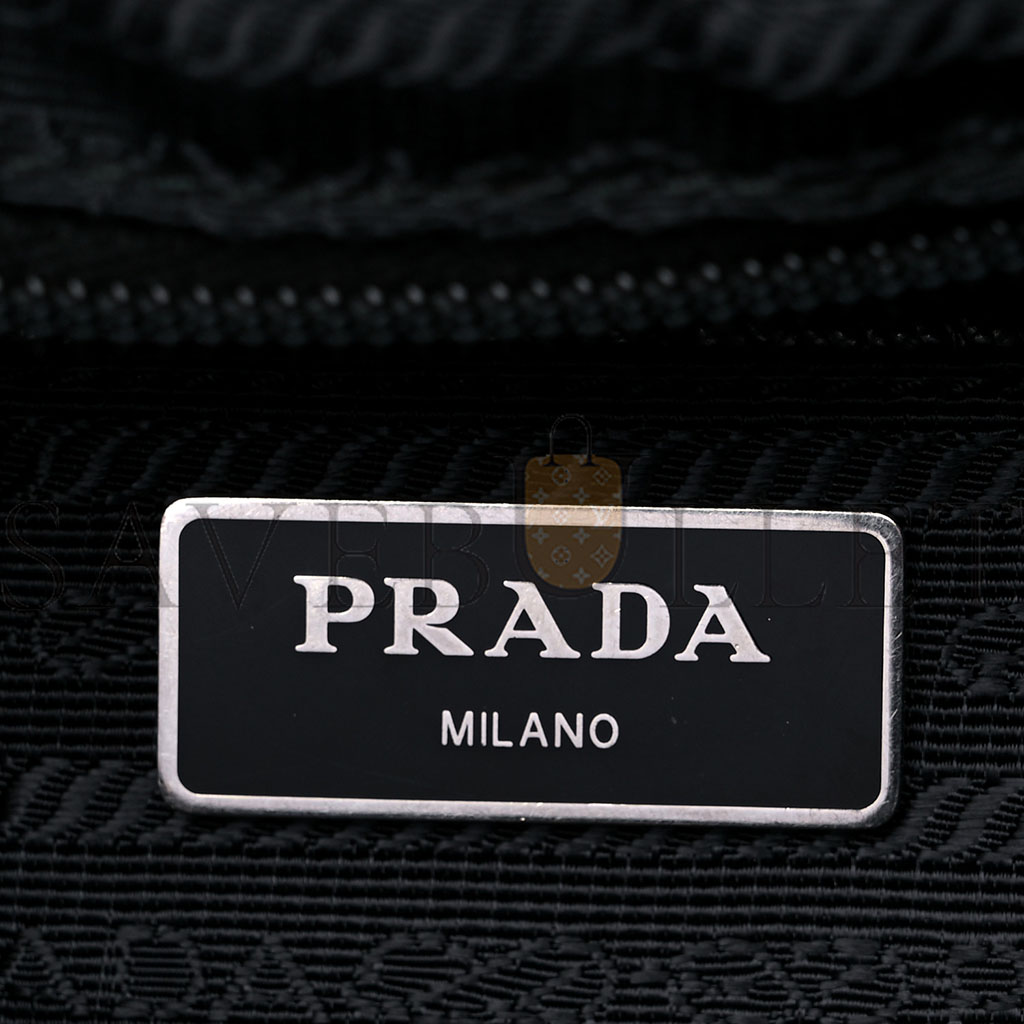 PRADA TESSUTO NYLON SAFFIANO MEDIUM BACKPACK BLACK (29*28*15cm)