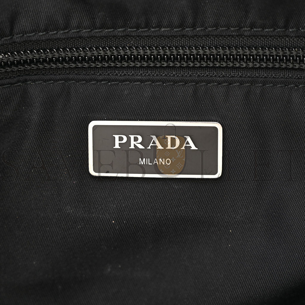 PRADA TESSUTO NYLON BELT BAG BLACK (33*18*4cm)