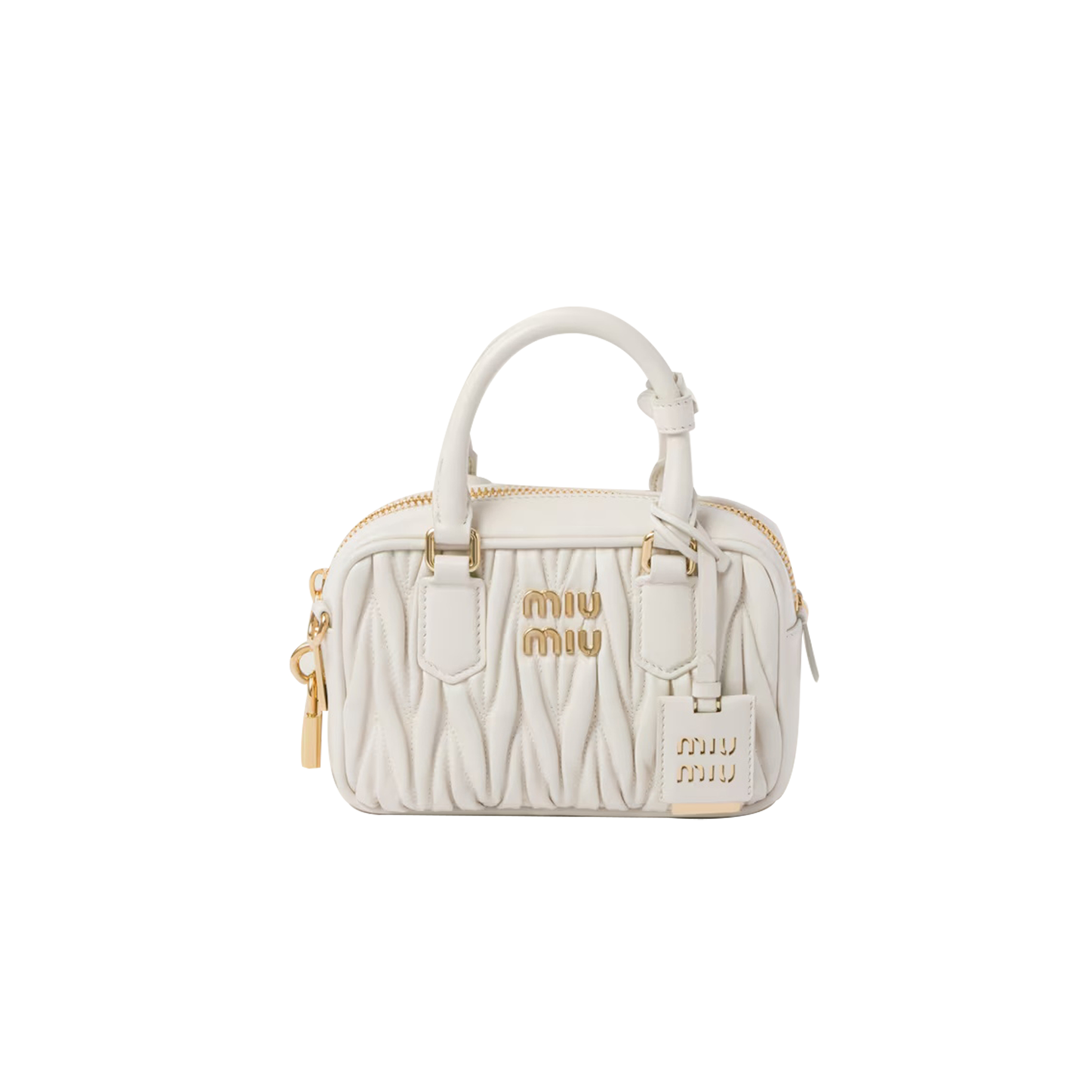 MIU MIU ARCADIE MATELASSÉ NAPPA LEATHER BAG 5BB123 (19*13*6cm)