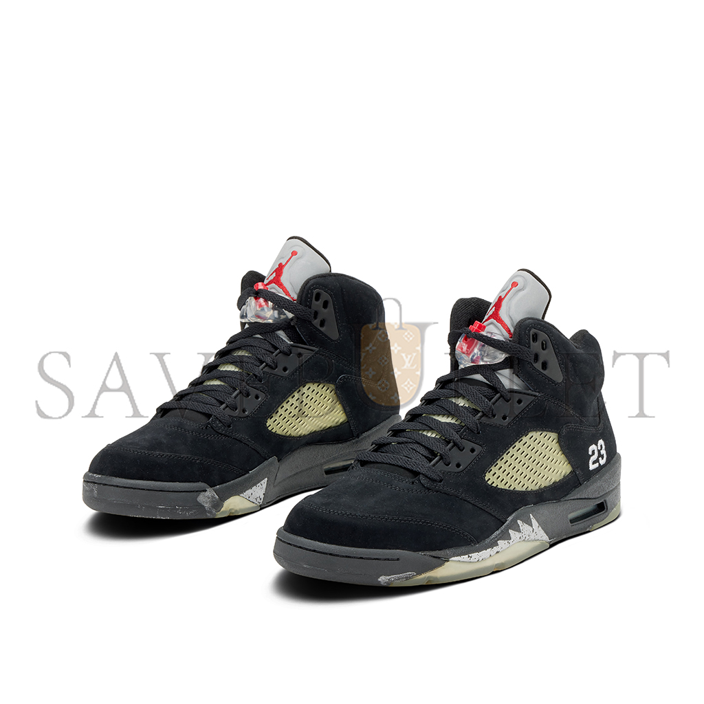 NIKE JORDAN 5 RETRO BLACK METALLIC 136027-004