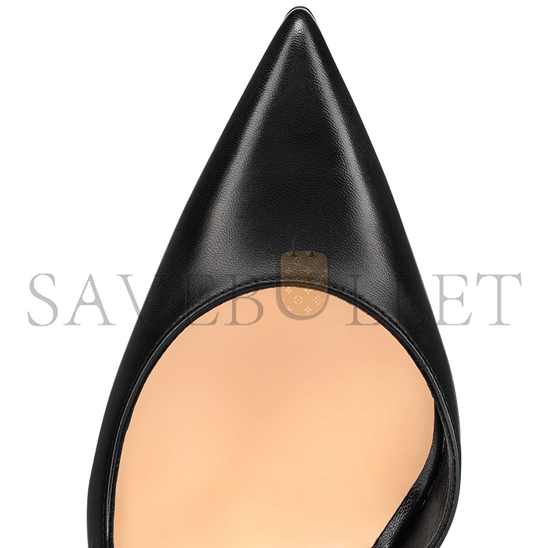 CHRISTIAN LOUBOUTIN JENLOVE 100 MM STRAPPY PUMPS-KID LEATHER-BLACK-WOMEN 3210590BK01