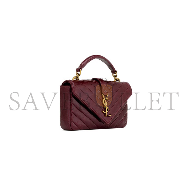 YSL COLLEGE MINI IN SHINY LEATHER 779430DZH076193 (20*13*3cm)