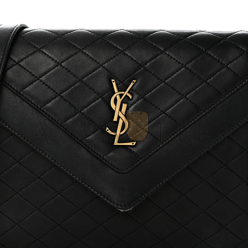 YSL GABY SATCHEL IN QUILTED LAMBSKIN 6688631EL071000 (26*18*5cm)