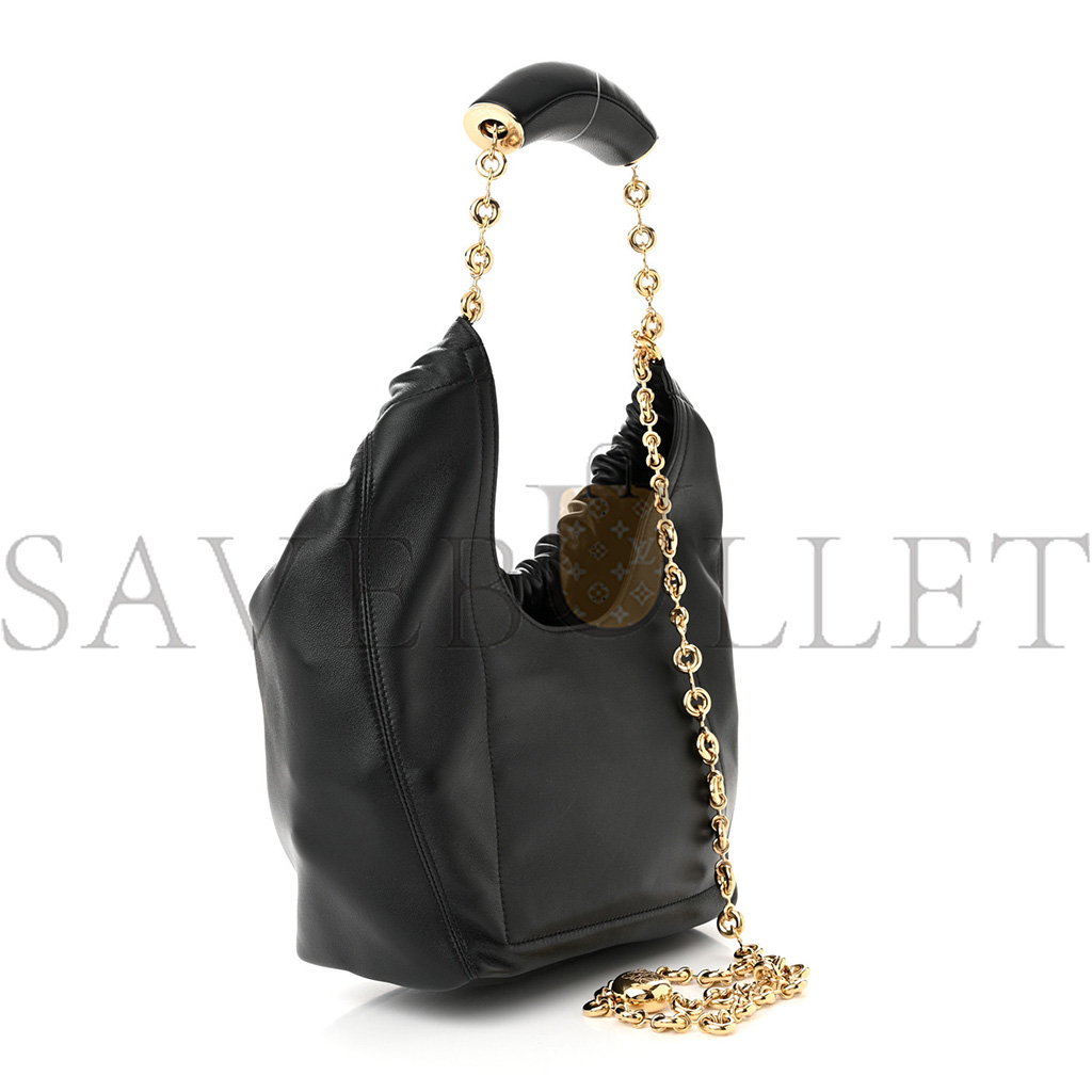 LOEWE NAPPA SMALL SQUEEZE BAG BLACK (23*22*10cm)