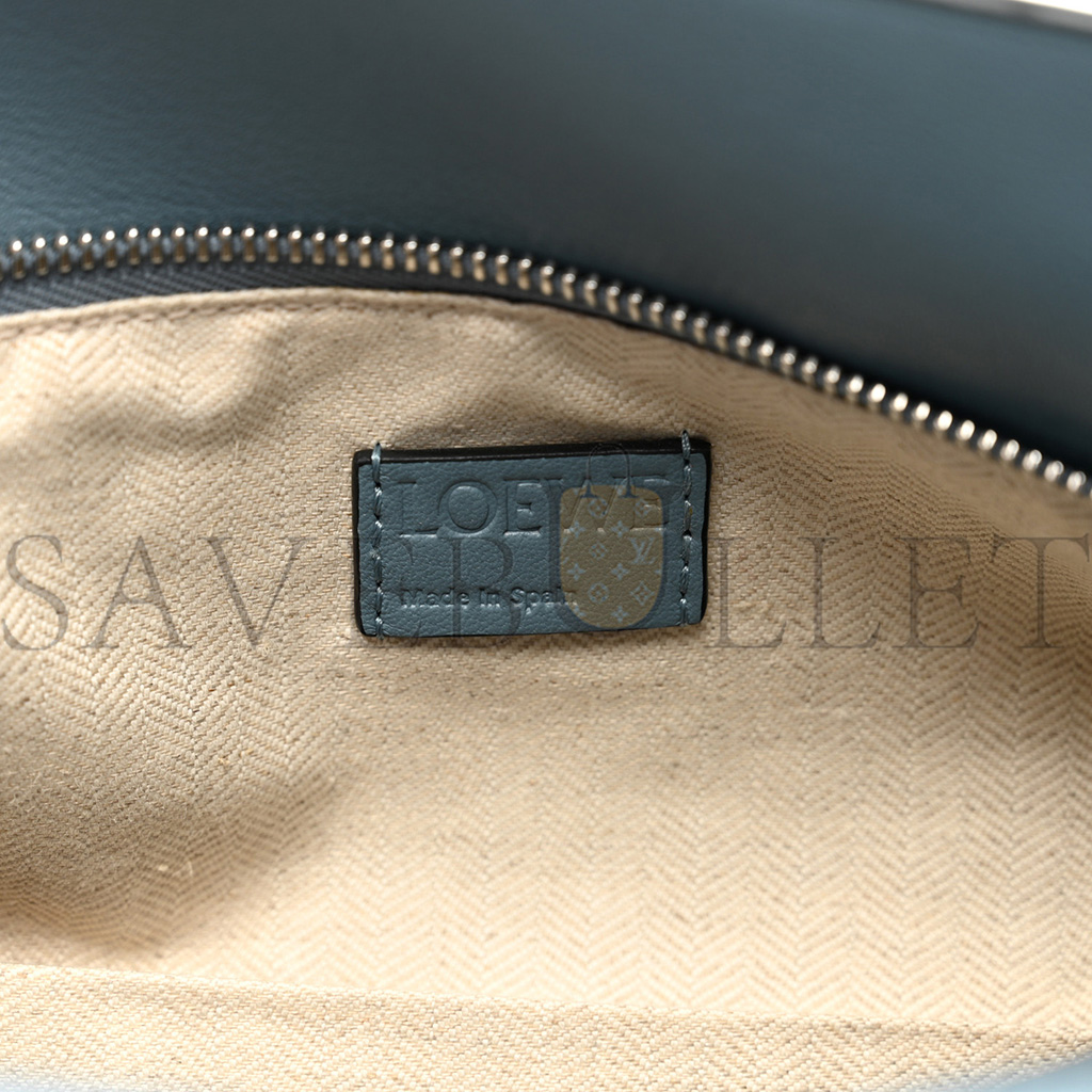 LOEWE CALFSKIN MEDIUM PUZZLE BAG STONE BLUE (29*19.5*14cm)