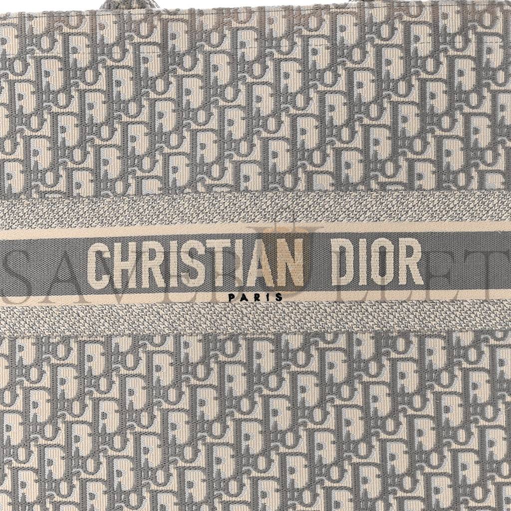 DIOR OBLIQUE LARGE BOOK TOTE GREY (42*35*16.5cm)